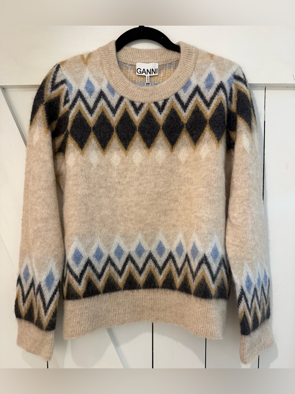 Ganni Mulitcolor Fine Brushed Sweater
